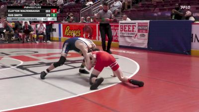 114 lbs Consi 2 - Clayton Waltenbaugh, Souderton vs Gus Smith, Spring-Ford