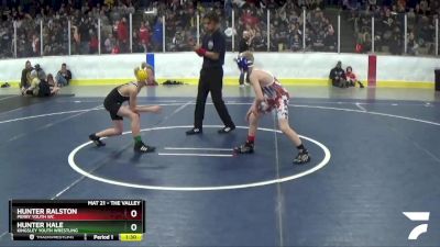 78 lbs Champ. Round 1 - Hunter Ralston, Perry Youth WC vs Hunter Hale, Kingsley Youth Wrestling