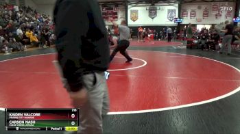 215 lbs Round 2 - Carson Nash, Clear Creek-Amana vs Kaiden Valcore, Prairie City Monroe