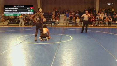 141 lbs Champ. Round 2 - Jeremiah Louis, Briar Cliff (Iowa) vs Juan Villarreal, Northeastern Junior College