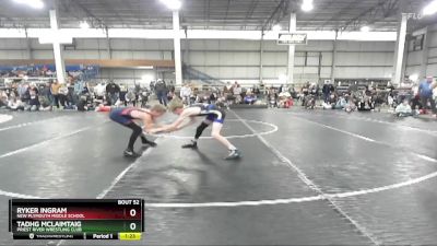 95 lbs Champ. Round 3 - Ryker Ingram, New Plymouth Middle School vs Tadhg McLaimtaig, Priest River Wrestling Club