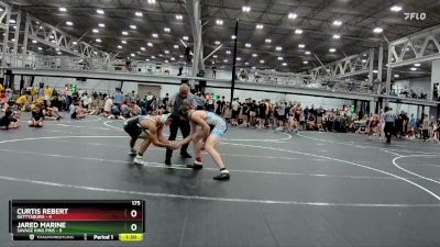 175 lbs Round 2 (8 Team) - Jared Marine, Savage King Pins vs Curtis Rebert, Gettysburg