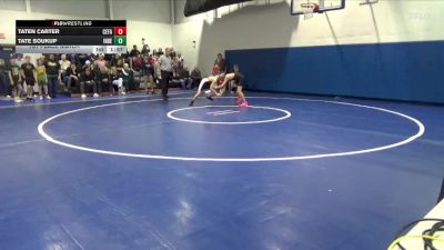 92-96 lbs 1st Place Match - Taten Carter, Cedar Falls vs Tate Soukup, Independence