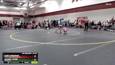 64-68 lbs Quarterfinal - Bowen Laznik, Alphas WC vs Lane Cheesman, Terre Haute Northside WC