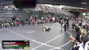 90 lbs Finals (8 Team) - Cooper Monson, North Dakota 1 vs Gunner Vannorman, Kansas Pythons