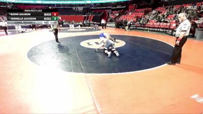 1A 190 lbs Cons. Round 2 - Bodie Salmon, Aledo (Mercer County) vs Terrelle Jackson, Chicago (De La Salle)