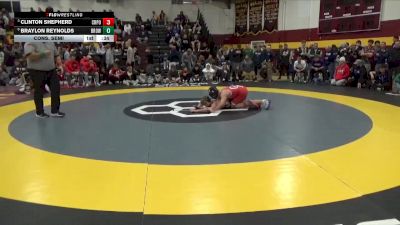 144 lbs Cons. Semi - Braylon Reynolds, Brownsburg vs Clinton Shepherd, Crown Point