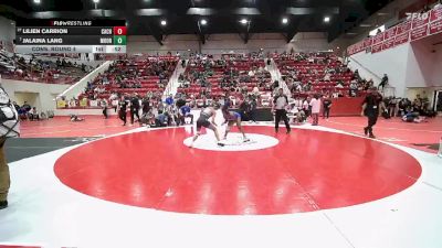 HS 125 lbs Cons. Round 4 - Jalaina Lang, MOORE vs Lilien Carrion, CACHE