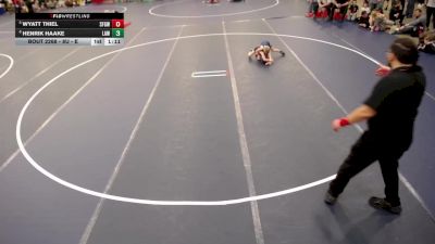 8U - E Cons. Round 3 - Wyatt Thiel, St. Francis Gladiators Wrestling Club vs Henrik Haake, LAW