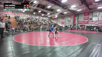 120 lbs 3rd Place Match - Itzel Herrera, Corona vs Evelyn Lopez, Hamilton