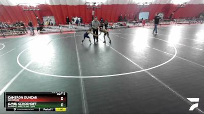 65-69 lbs Round 5 - Cameron Duncan, Wisconsin vs Gavin Schoenoff, Baraboo Wrestling Club