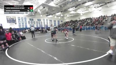 105 lbs Champ. Round 1 - Bianca Sandoval, Valencia/Valencia vs Lucia Baradaran-Bybee, San Clemente