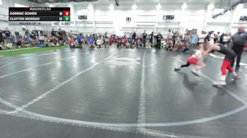 80 lbs Round Of 16 - Dominic Bowen, MI vs Clayton Morgan, OH