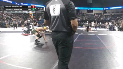 165 lbs Consi Of 8 #2 - Blake Woodward, Buchanan (CS) vs Bradley Espinoza, Brea Olinda (SS)