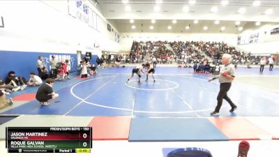 150 lbs Cons. Semi - Roque Galvan, Villa Park High School Wrestli vs Jason Martinez, Valencia HS