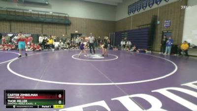 80 lbs Finals (2 Team) - Carter Zimbelman, Wright/HEM vs Thor Miller, Saratoga Middle School