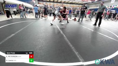 170 lbs Semifinal - Elijah PETERSON, Darko Valley Wolf Pack vs Rosco Lewis, Shelton Wrestling Academy