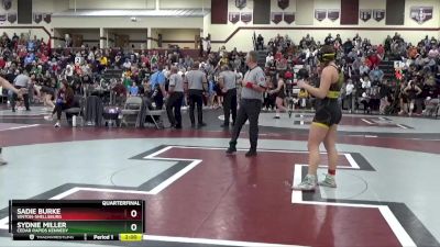 170 lbs Quarterfinal - Sadie Burke, Vinton-Shellsburg vs Sydnie Miller, Cedar Rapids Kennedy