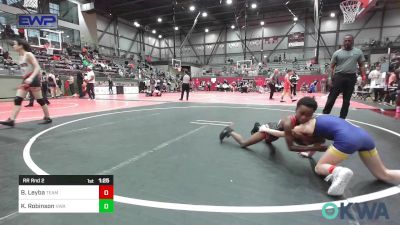 70-73 lbs Rr Rnd 2 - Brinley Leyba, Team Tulsa Wrestling Club vs Kyrin Robinson, HURRICANE WRESTLING ACADEMY