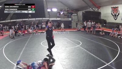 77 lbs 1st Place Match - Ezra Archibald, Oregon vs Zion Cisneros, Oregon