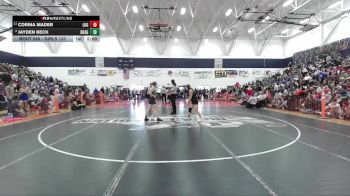 Girls 137 lbs 3rd Place Match - Corina Mader, Live Oak Girls vs Jayden Beck, Biggs Girls