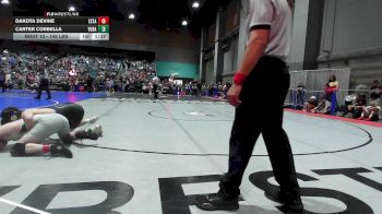 145 lbs Round Of 32 - Dakota Devine, Estacada Youth Wrestling vs Carter Corbella, Yuba - Sutter RTC
