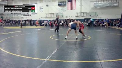 144 lbs Cons. Round 3 - Nicholas Anguiano, Centennial vs Joshua McLaughlin, Hood River Valley