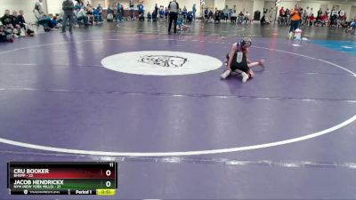 88 lbs Finals (8 Team) - Cru Booker, BHVPP vs Jacob Hendrickx, NYM (New York Mills)