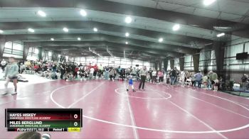 43 lbs Semifinal - Hayes Hiskey, Sanderson Wrestling Academy vs Miles Berglund, Sanderson Wrestling Academy