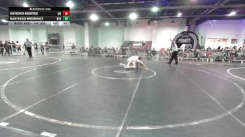144 lbs Consi Of 8 #1 - Antonio Benitez, Ike Mob vs Santiago Medrano, Wlv Jr Wrestling