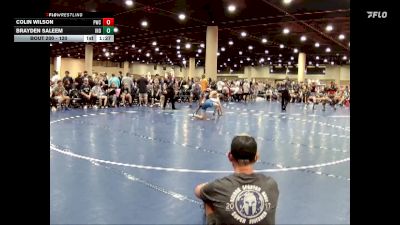 120 lbs Champ. Round 1 - Colin Wilson, Pace Wrestling Club vs Brayden Saleem, Independent