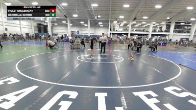 78 lbs Quarterfinal - Violet Engleright, Soaring Eagles vs Gabriella Geribo, Johnston