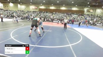 215 lbs Quarterfinal - Isaac McBride, No Team vs Brody Eck, Carson Bulldogs