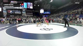 130 lbs 5th Place Match - Ginger Majurin, MI vs Isabella Miller, IA