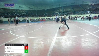 123 lbs Consi Of 32 #2 - Jace Davis, Ada Junior High vs Vaughn West, Cushing