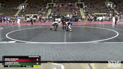 6A 113 lbs Quarterfinal - John Duncan, Pike Road School vs Andrew Rath, Northridge High School