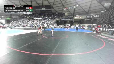 Girls 4A 145 lbs Champ. Round 2 - Nahkila Ray, Sunnyside (Girls) vs Korinne Mensonides, Rogers (Puyallup) (Girls)