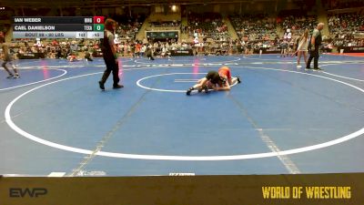 80 lbs Consi Of 4 - Ian Weber, Ringers vs Cael Danielson, Texas Elite Wrestling Club
