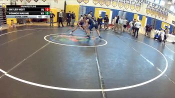 126 lbs Cons. Semi - Connor Walshe, Wellington Community Hs vs Skyler West, Ft Pierce Central