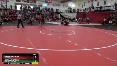 215 lbs Semifinal - Raphael Etuma, Iowa City, City High vs Daniel Holman, Fulton (H.S.)