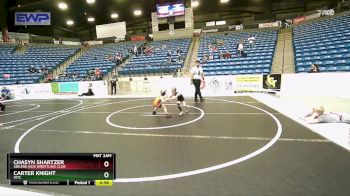 37-40 lbs Cons. Semi - Carter Knight, WTC vs Chasyn Shartzer, Abilene Kids Wrestling Club