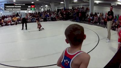 24 lbs 7th Place Match - DeShawn Kearns, Beatrice Wrestling Club vs Carter McDaniel, Medicine Valley Wrestling Club