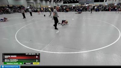 53 lbs Quarterfinal - Beau Russell, ReZults Wrestling vs Gavin Ward, Iowa