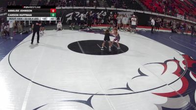 52-58.4 lbs Champ. Round 1 - Carson Huffman vs Annilise Johnson