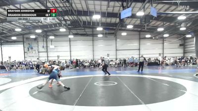113 lbs Rr Rnd 1 - Brayden Johnston, MF Army Orange - HSB vs Brandon Eisenhour, 4M Power - HSB
