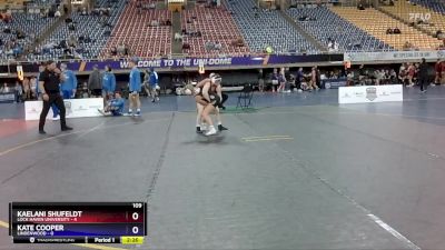 109 lbs Round 1 (16 Team) - Kate Cooper, Lindenwood vs Kaelani Shufeldt, Lock Haven University