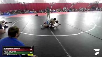 113 lbs Round 2 (16 Team) - Blake Underwood, Marathon vs Miles Wildman, BBE/Waska
