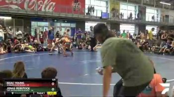 125 lbs Semis & 1st Wb (8 Team) - Issac Young, Alabama Elite Black vs Jonas Rebstock, The Untouchables Black