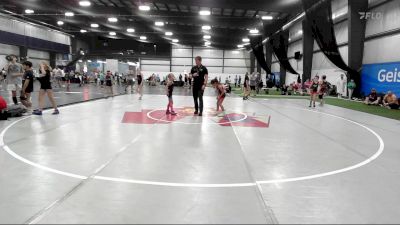 24 kg Quarterfinal - Sydney Spragale, PA West Pink vs Scarlett Mckeown, Mat Assassins Girls