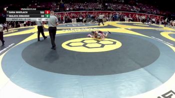 G-100 lbs Cons. Round 1 - Sara Whitlach, G-Tuscar. Valley vs Malaya DiMasso, G-Olen. Liberty